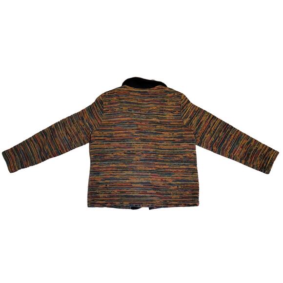 Coldwater Creek, Petite Medium | Vintage Warm Colorful Button Down Jacket - Picture 3 of 6
